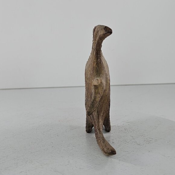 Cryptomeria Angelfish Wood Carved Fish Figurine Sculpture *FLAW* - Picture 6 of 8